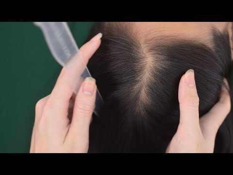 ASMR No Talking Scalp Massage, Relaxing Hair Play, Hair Parting, Hair Combing For Reduce Stress