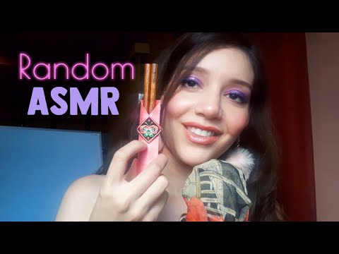 ASMR EN ESPAÑOL / TAPPING + SCRATCHING + WHISPERING / on random stuff ♥