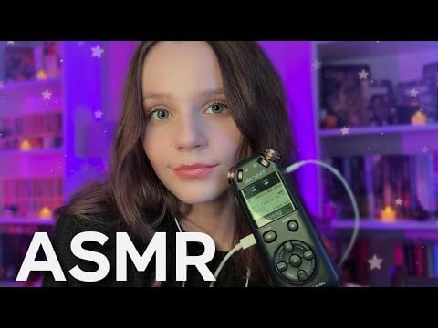 ASMR Layered Mouth Sounds + Mic Biting 💓 Tascam Triggers