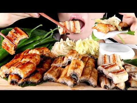ASMR Grilled Eel 🐟💪 | Preparing for Summer | No Talking Eating Sounds Mukbang