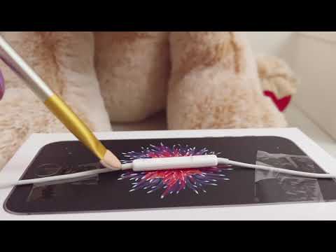 lofi asmr apple mic brushing/tapping