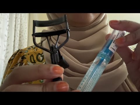 ASMR | Doing your Mascara and Eyebrow (Personal attention, blink blink triggers)