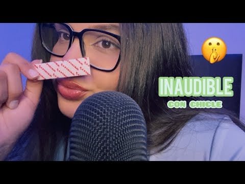 Inaudible con chicle 🫧 Mouth Sounds | ASMR EN ESPAÑOL | Vane ASMR