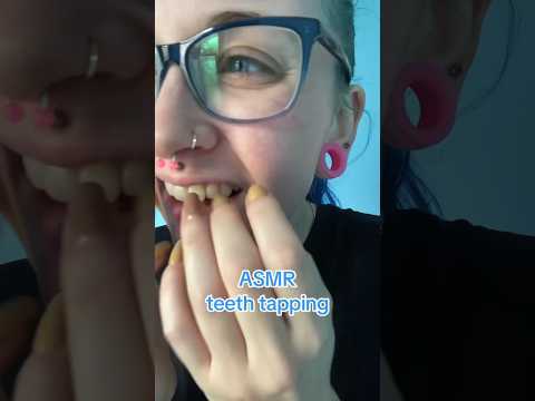 we love teeth tapping #shorts #asmrteethtapping #teethtapping #asmr
