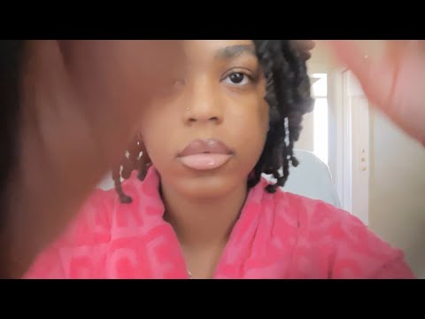 ASMR Hair Play & Braiding *no talking* (gum chewing & charm bracelet sounds)