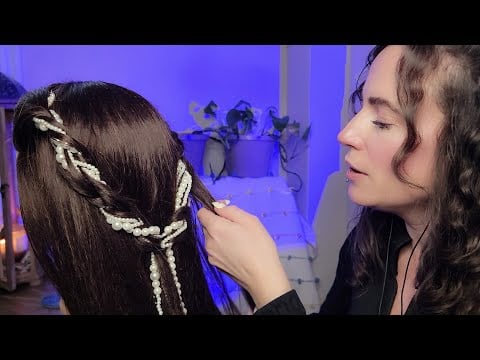ASMR - Hair Play for Sleep (Brushing, Oil Treatment, Hair Cut, Scalp Check)