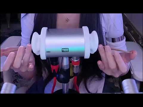 Deep Ear Cleaning & Relaxing ASMR: Combs, Feathers,Mermaid Pen & Gurgling Bottles / 3Hr (No Talking)
