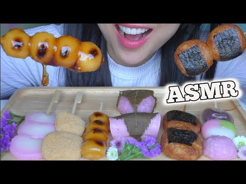 ASMR DANGO PARTY *JAPANESE SWEET SAVOURY TREATS (SOFT SQUISHY EATING SOUNDS) NO TALKING | SAS-ASMR