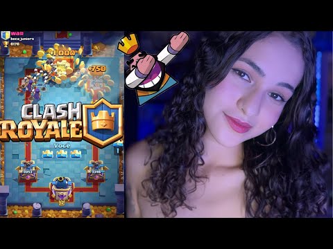 ASMR JOGANDO CLASH ROYALE 👑