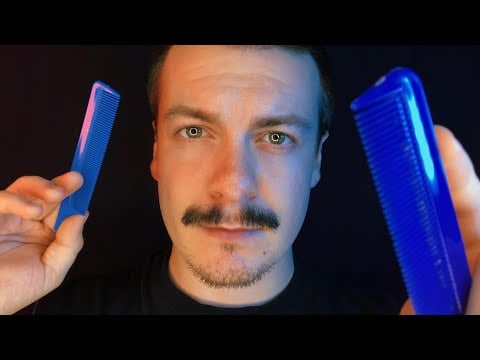 [ASMR] Face Combing Triggers While I Talk Your Head Off | Whispered Ramble | Visual ASMR Triggers