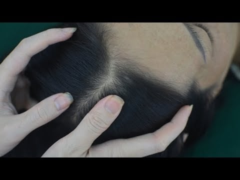 ASMR No Talking Head Scratching Massage, Hair Parting, Hair Play Sounds For Relaxation