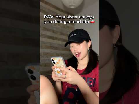 pov: your sister annoys you during a car trip #asmr