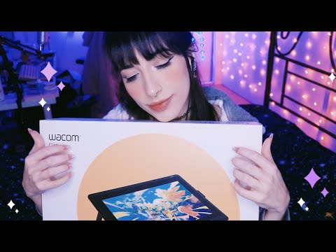 ASMR ♡ SOFT SPOKEN WACOM CINTIQ 16 UNBOXING ♡