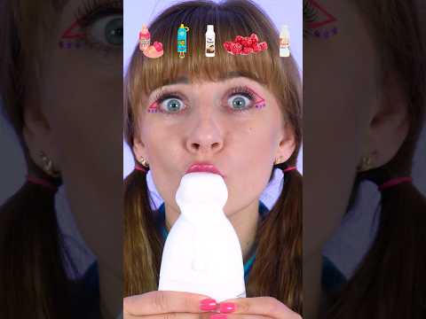 ASMR Emoji Sour Candy, Chocolate, Cherry Mukbang #shorts