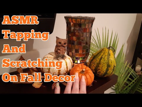 ASMR Tapping And Scratching On Fall Decor(Whispered)Lo-fi