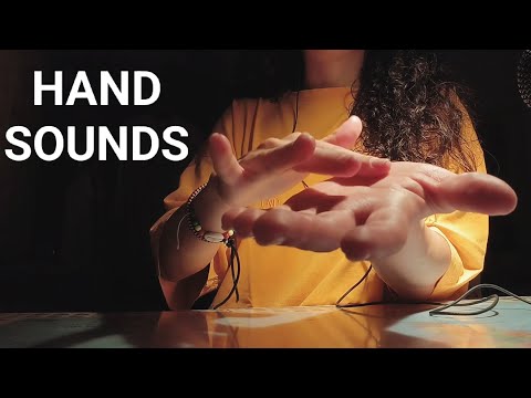 ASMR - HAND SOUNDS (WITH RELAXING, BURNING & CRACKLING FIREPLACE SOUNDS)
