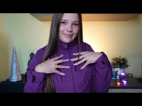 ASMR Fabric Scratching - Rain Jacket