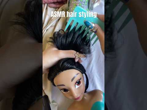 ASMR Hair Styling & Brushing #asmr #asmrhair #asmrhairbrushing #asmrhairstyle