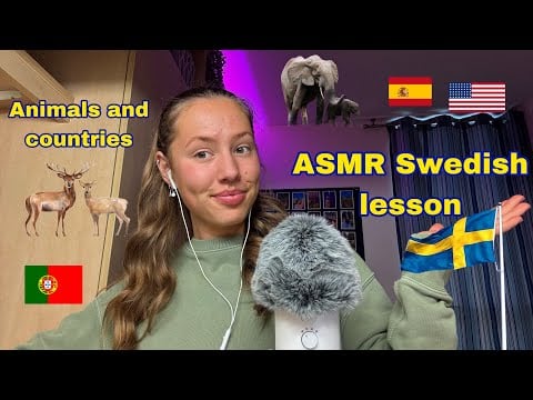 ASMR Swedish lesson, på svenska