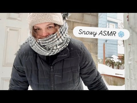 Playing in the Snow for ASMR ☃️ (mixed triggers!)