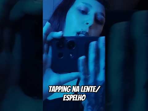 Tapping na lente/espelho com sons de boca✨ #asmr #asmrsounds