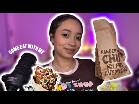 ASMR- CHIPOTLE MUKBANG COME EAT WITH ME!!!🌯