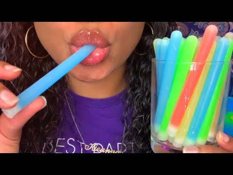 ASMR | NIK-L-NlPS WAX CANDY STICKS 🥶🌈