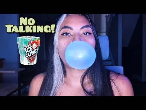 ASMR No Talking Chewing Gum , Tapping Sounds , Fall Asleep In Minutes