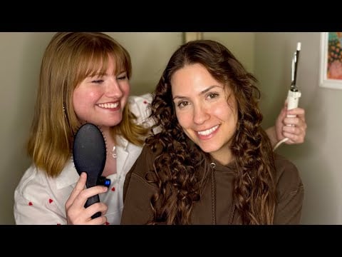 ASMR Hair Curling & Styling for Tingles and Deep Sleep | Oddly Satisfying, Personal Care, Soothing