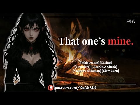 Tsundere Vampire Takes Over (Saves You) And Tends To Your Wounds |F4A| Kiss On A Cheek| Caring| ASMR