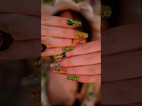 The most DETAILED PRESS ON NAUILS EVER!!! 🧚🌿🍃🍂 #asmr