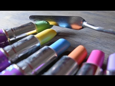 [맴찢] Destroying Unicorn Lipsticks ASMR