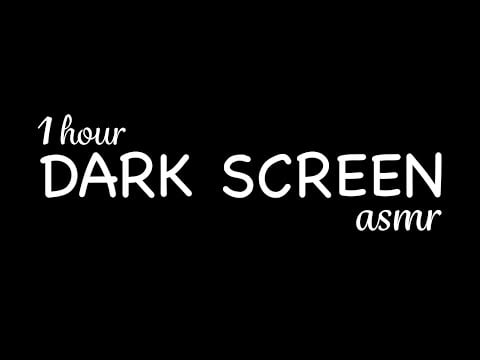 [1 HOUR] Dark Screen ASMR 😴 Ear To Ear, Close Sensitive Whispers (with timestamps)