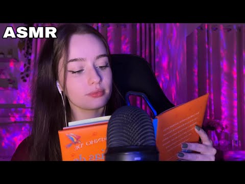 ASMR LENDO ATÉ VOCE DORMIR + INAUDÍVEL! (sussurros relaxantes)