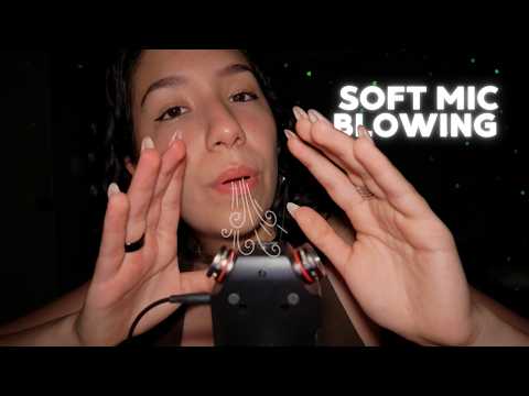 ASMR | GENTLE MIC BLOW | Hand & Mouth Sounds 🌙✨