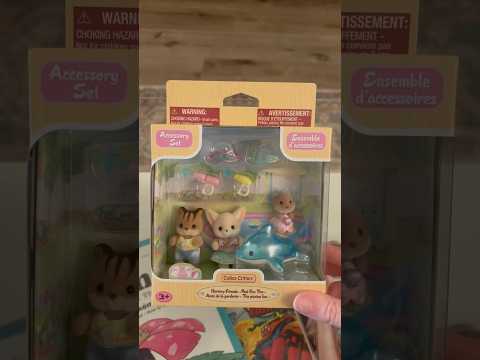 Calico critter unboxing asmr FLASH WARNING AT THE END ❗️ #asmr #calicocritters