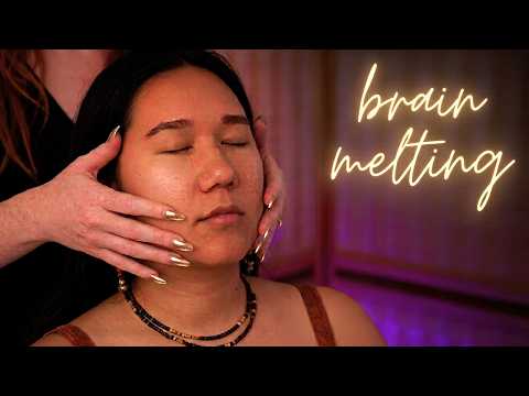 The Most Intense Tingle Treatment...Face Tracing, Hair Play & Whispers ( feat.@semideasmr ) ✨