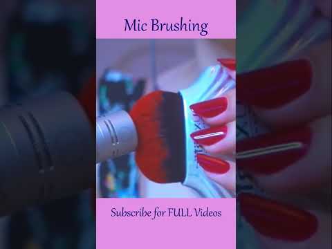 ASMR Mic Brushing ❤️ #shorts #asmr