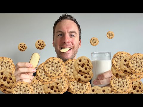 ASMR MUKBANG, Chocolatey Milano Cookies and Milk