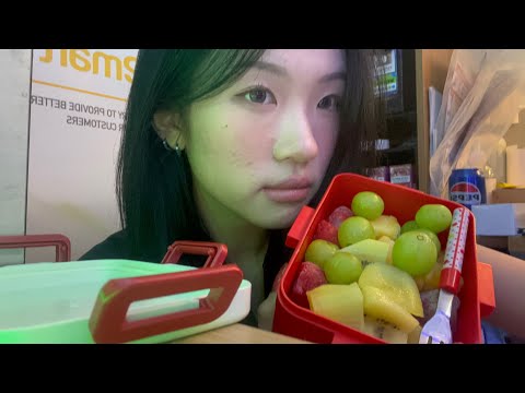 이마트 알바하는데 동생이 주고 간 도시락 asmr