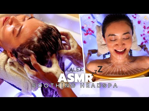 ASMR Soothing Shampoo, Water Head Massage, Scalp Gua Sha | Intense Relaxation | Perfect Head Spa