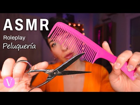 ASMR - Roleplay Peluquería Relajante [Mouth Sounds] Español