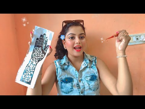 ASMR Sticker Mehandi /Hand Art 😍💅