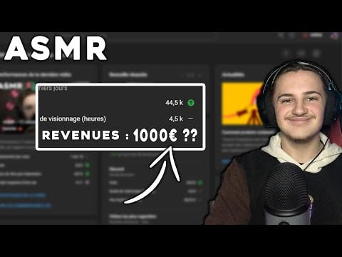 ASMR ~ Combien je gagne avec Youtube ? (tous mes stats en général)