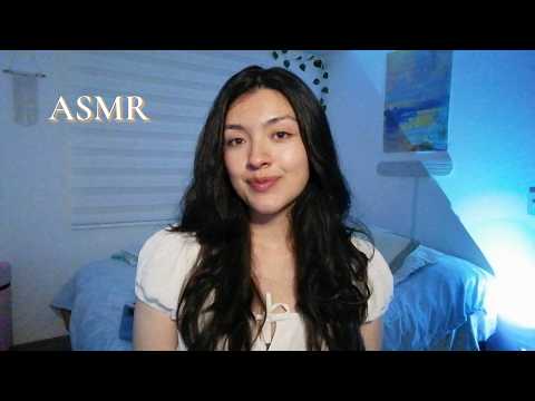 ASMR Vamos a comer y a conversar antes de DORMIR 💛 (Teclado, Te peino....)