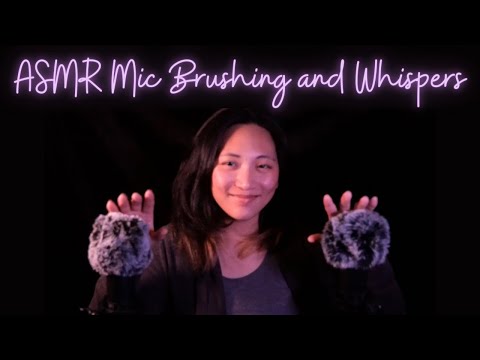 ASMR Mic Brushing and Gentle Whispering