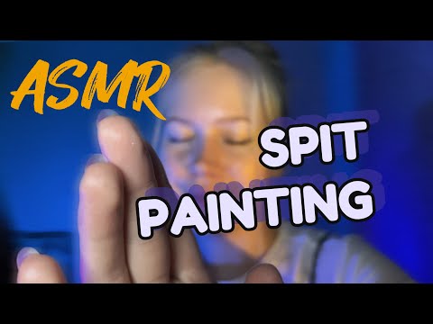ASMR spit painting | #asmrminuha #asmr