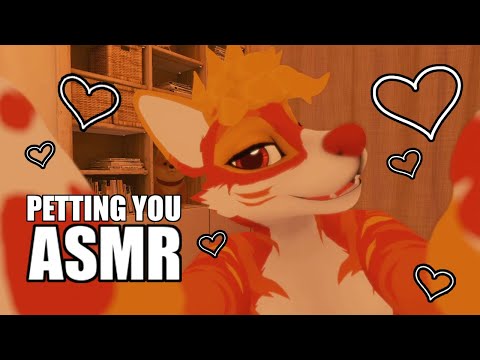 [Furry ASMR] Petting you to sleep (Personal Attention) ❤️🧡💛 [Barely Audible]