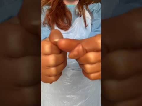 I used the rarest gloves in the world! #medicalexam #nurse #latexgloves