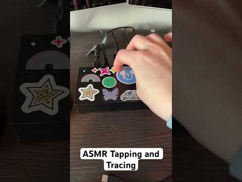 ASMR Plastic Tapping and Sticker Tracing #asmr #relax #tapping #tracing